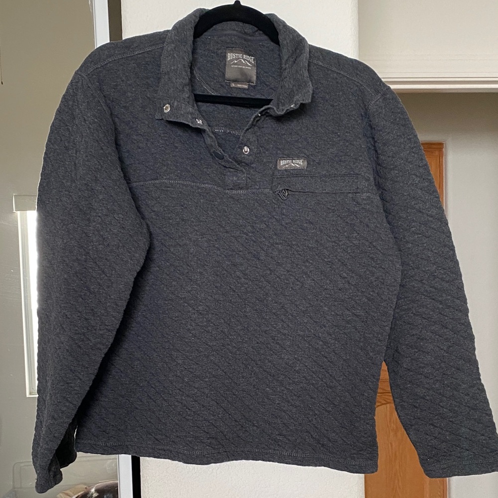 Men’s Rustic Ridge Quilted Henley Sweater
